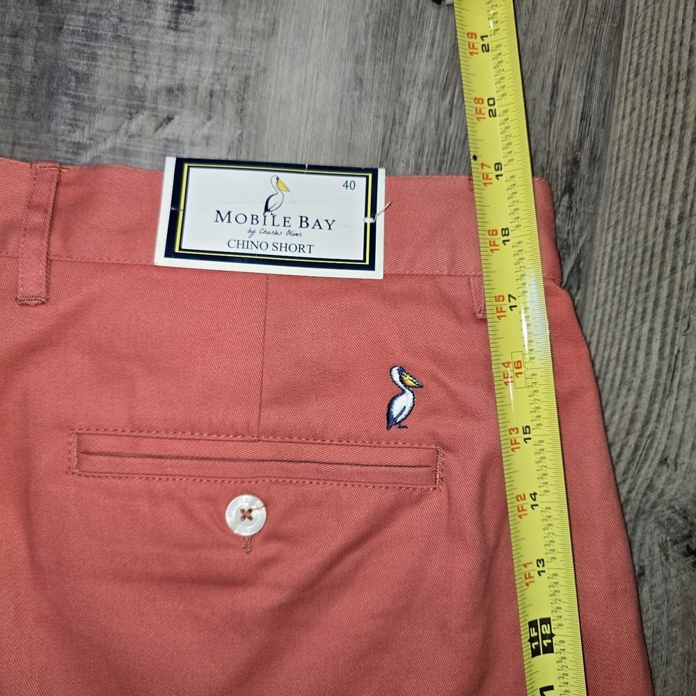 Mobile Bay by Charles Oliver Chino Shorts Red Coral Size 40 Men Resort, Tropical - Picture 4 of 10